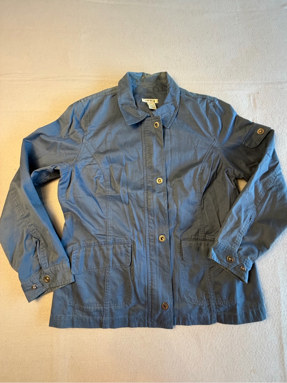Orvis Slate Blue Cotton Utility Jacket